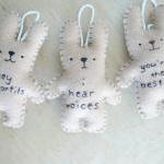 Felt animal rabbit funny bu..