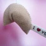 Felt Ornaments - I love you..