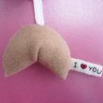 Felt Ornaments - I love you..