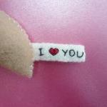 Felt Ornaments - I love you..