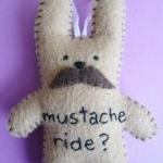 Mustache Bunny - Funny hand..