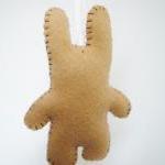 Mustache Bunny Plush - hand..
