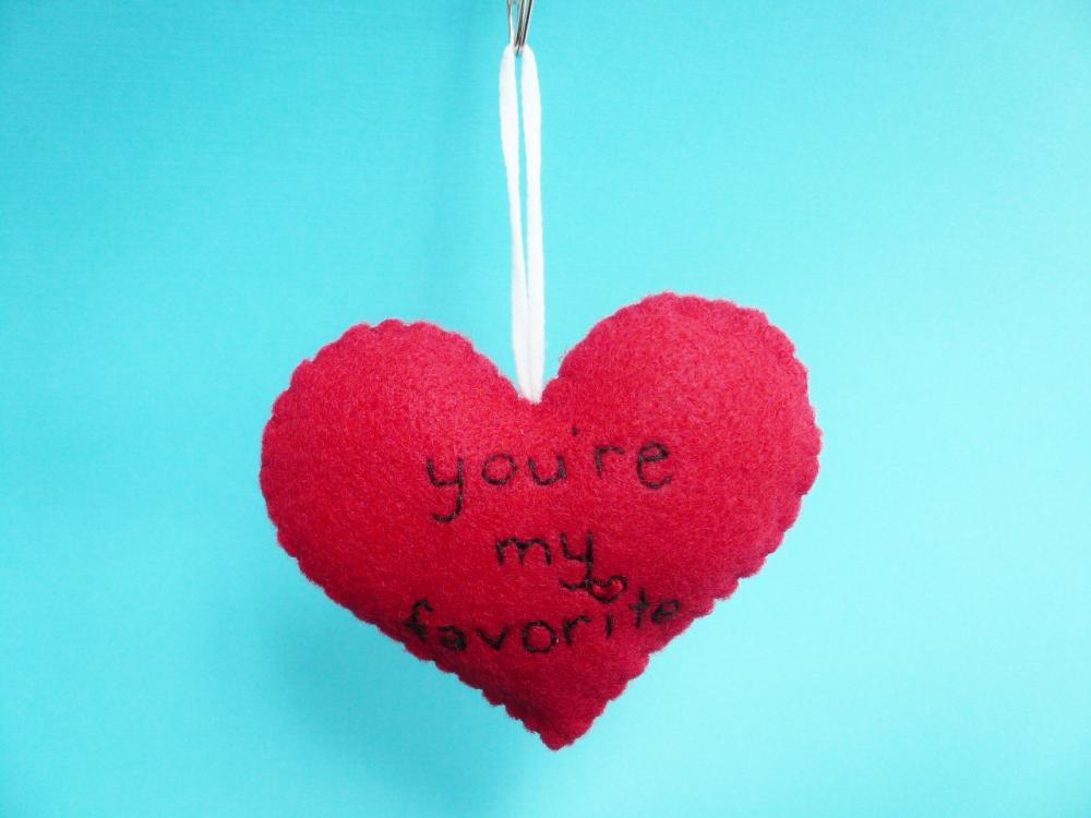You're my favorite Heart Ornament