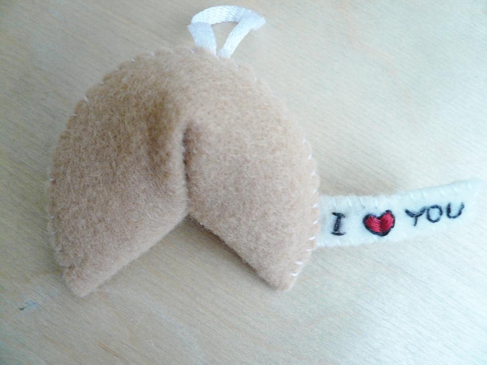 Felt Ornament Fortune Cookie