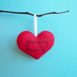 Handmade Heart Ornament You're my favorite